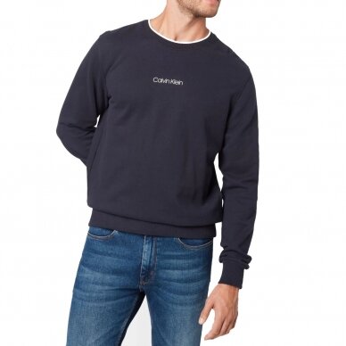 CALVIN KLEIN vyriškas ekologiškos medvilnės džemperis