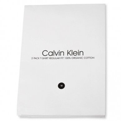 CALVIN KLEIN vyriški ekologiškos medvilnės marškinėliai 2vnt. 1