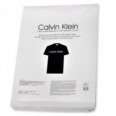 CALVIN KLEIN vyriški ekologiškos medvilnės marškinėliai 2vnt. 3