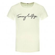 TOMMY HILFIGER moteriški ekologiškos medvilnės marškinėliai