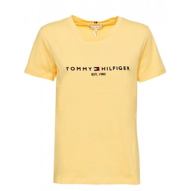 TOMMY HILFIGER moteriški ekologiškos medvilnės marškinėliai