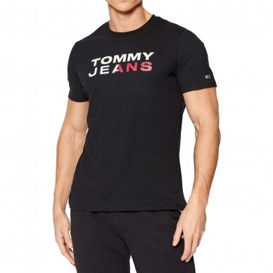 TOMMY JEANS vyriški ekologiškos medvilnės marškinėliai